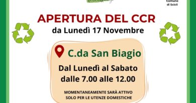Conferimento rifiuti ingombranti nell’area comunale di contrada San Biagio. Inizia la Fase Due