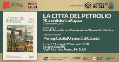 “La città del petrolio” si presenta a Scicli lunedì 11 maggio. A Palazzo Spadaro.