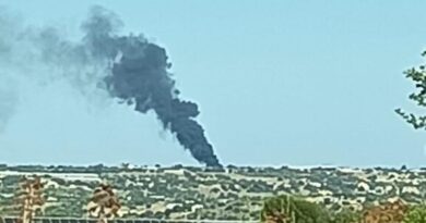 Fuoco al Vivaio Cartia Plant di Contrada S. Rosalia