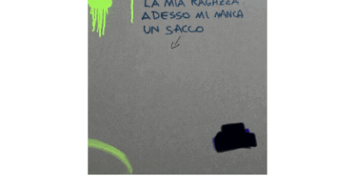 Una scritta di cattivo gusto e da cancellare!