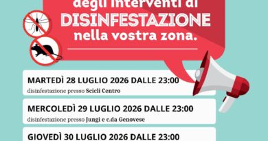 Il programma della disinfestazione 2026 per Scicli e Borgate. Il programma della disinfestazione 2026 per Scicli e Borgate.