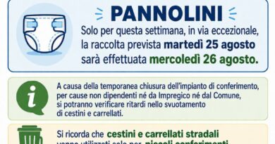 Variazione raccolta rifiuti
