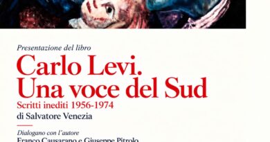 “Carlo Levi una voce del Sud”: si presenta al “Brancati” di Scicli il libro di Salvatore Venezia. Venerdì 25 settembre