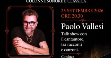 Nel chiostro del MACc, omaggio a Gino Paoli e Ornella Vanoni giovedì 24 settembre. Paolo Vallesi il 25 settembre al Teatro Italia