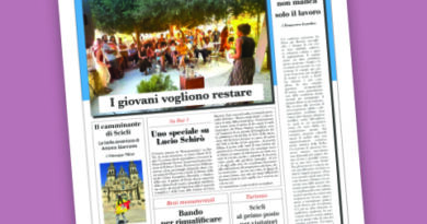 In edicola il numero di Settembre del Giornale di Scicli. Si apre con: “I GIOVANI VOGLIONO RESTARE”.