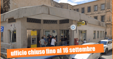 Ufficio Postale di Scicli chiuso per lavori: il PD chiede che il Sindaco si faccia portavoce dei disagi